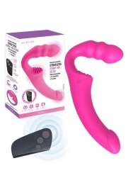 Розовый безремневой страпон Straples Strap-On Dildo - Erokay - купить с доставкой в Батайске