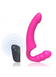 Розовый безремневой страпон Straples Strap-On Dildo - Erokay - купить с доставкой в Батайске
