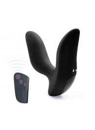 Черный вибромассажер простаты 3,5’’ Remote Control Curve P-spot Massager - 12 см. - Erokay - в Батайске купить с доставкой