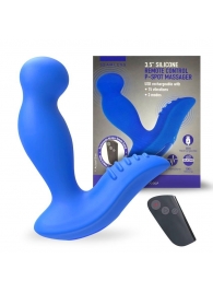 Синий вибромассажер простаты 3,5’’ Remote Control P-spot Massager - 12,5 см. - Erokay - в Батайске купить с доставкой