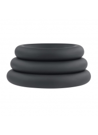 Набор из 3 черных эрекционных колец 3 Ring Circus - Selopa - в Батайске купить с доставкой