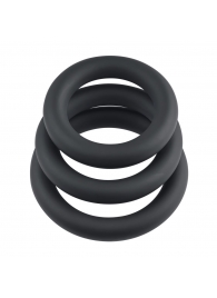 Набор из 3 черных эрекционных колец 3 Ring Circus - Selopa - в Батайске купить с доставкой