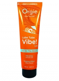 Гель с эффектом вибрации Lube Tube Vibe Low Sex On The Beach - 100 мл. - ORGIE - купить с доставкой в Батайске