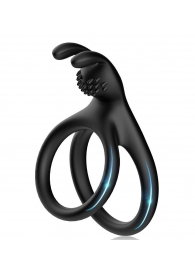 Черное эрекционное кольцо с подхватом мошонки - Boys of Toys - в Батайске купить с доставкой