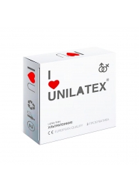 Ультратонкие презервативы Unilatex Ultra Thin - 3 шт. - Unilatex - купить с доставкой в Батайске