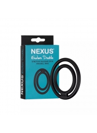 Черное двойное эрекционное кольцо Nexus Enduro Double - Nexus Range - в Батайске купить с доставкой