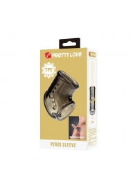 Дымчатая насадка на пенис и мошонку - Baile - в Батайске купить с доставкой