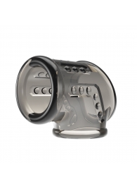 Дымчатая насадка на пенис и мошонку - Baile - в Батайске купить с доставкой