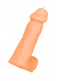 Оранжевая сувенирная свеча «Пенис» - Pecado - купить с доставкой в Батайске