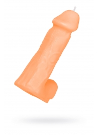 Оранжевая сувенирная свеча «Пенис» - Pecado - купить с доставкой в Батайске