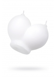 Белая сувенирная свеча «Сиськи» - Pecado - купить с доставкой в Батайске