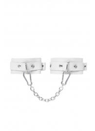 Белые мини-оковы со скруглёнными углами - Pecado - купить с доставкой в Батайске