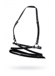 Черная кожаная портупея «Осанка» - Pecado - купить с доставкой в Батайске