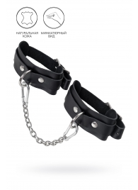 Черные мини-оковы со скруглёнными углами - Pecado - купить с доставкой в Батайске