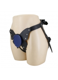 Синие трусики харнесс с платформой Caludio II - Baile - купить с доставкой в Батайске