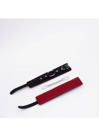 Черно-красные кожаные оковы - Crazy Handmade - купить с доставкой в Батайске