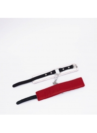 Бело-красные кожаные оковы - Crazy Handmade - купить с доставкой в Батайске