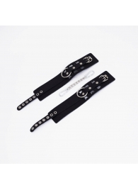 Черные кожаные оковы Sex - Crazy Handmade - купить с доставкой в Батайске