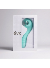 Бирюзовый вибромассажёр с деликатными токами - Youvic - купить с доставкой в Батайске