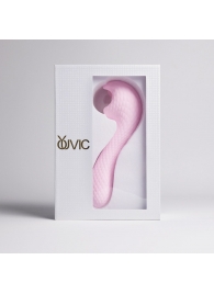 Розовый вибромассажёр с деликатными токами - Youvic - купить с доставкой в Батайске