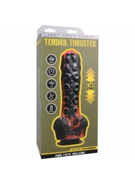 Черно-красная мини-машина на присоске Tendril Thruster - 21,6 см. - Doc Johnson - купить с доставкой в Батайске