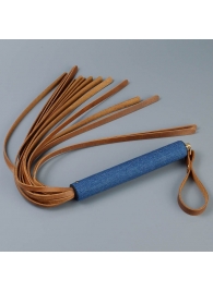 Плеть с джинсовой ручкой «Дикий Запад» - 60 см. - Sitabella - купить с доставкой в Батайске