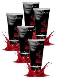 Набор из 5 съедобных лубрикантов JUJU со вкусом вишни - JuJu - купить с доставкой в Батайске