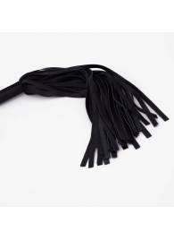 Черный кожаный флоггер - 45 см. - Crazy Handmade - купить с доставкой в Батайске