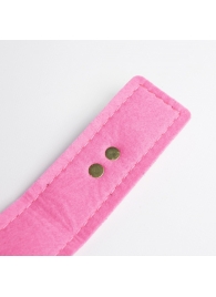 Черно-розовый ошейник с золотистой фурнитурой - Crazy Handmade - купить с доставкой в Батайске