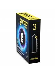 Супертонкие презервативы Ganzo Invisible - 3 шт. - Ganzo - купить с доставкой в Батайске