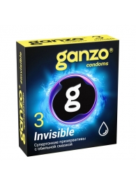 Супертонкие презервативы Ganzo Invisible - 3 шт. - Ganzo - купить с доставкой в Батайске