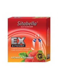 Стимулирующая насадка Sitabella Extender  Клубника - Sitabella - купить с доставкой в Батайске