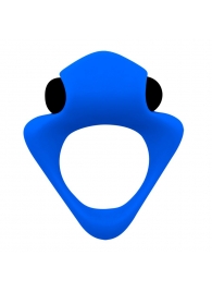 Синее эрекционное кольцо Wooomy Tribeс с вибрацией - Adrien Lastic - в Батайске купить с доставкой