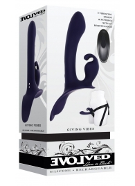 Женский страпон с вибрацией Giving Vibes - Evolved - купить с доставкой в Батайске