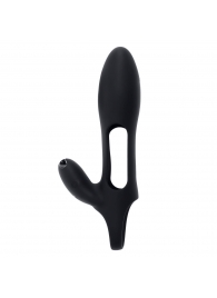 Черная насадка на пенис с вибрацией Nautilus - Zero Tolerance - в Батайске купить с доставкой