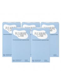 Набор из 5 упаковок ультратонких презервативов Pleasure Lab (по 12 шт.) - Pleasure Lab - купить с доставкой в Батайске