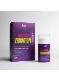 Стимулирующий гель с эффектом вибрации Blackberry Vibration - 15 мл. - INTT - купить с доставкой в Батайске