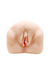Телесный мастурбатор-вагина с оволосением и вибрацией - Baile - в Батайске купить с доставкой