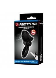 Черное эрекционное кольцо с вибрацией Adrien - Baile - в Батайске купить с доставкой