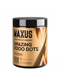 Точечные презервативы MAXUS 2000 Amazing Dots с железным кейсом - 12 шт. - Maxus - купить с доставкой в Батайске