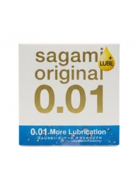 Увлажнённый презерватив Sagami Original 0.01 Extra Lub - 1 шт. - Sagami - купить с доставкой в Батайске