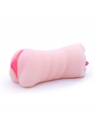 Телесный двусторонний мастурбатор - вагина и ротик - Boys of Toys - в Батайске купить с доставкой