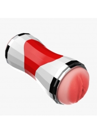 Двусторонний мастурбатор в колбе Power Grip Cup - вагина и ротик - Boys of Toys - в Батайске купить с доставкой