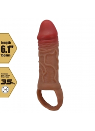 Реалистичная насадка на член Peirre - 15,5 см. - Baile - в Батайске купить с доставкой