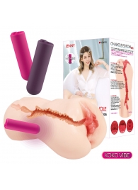 Мастурбатор-вагина с вибрацией Jenny Onahole edition 005 - KOKOS - в Батайске купить с доставкой