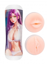 Двусторонний мастурбатор аниме - ротик и вагина - Tokyo Style - в Батайске купить с доставкой