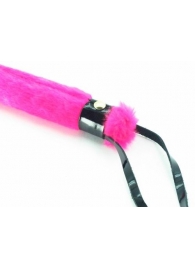 Нежная плеть с розовым мехом BDSM Light - 43 см. - БДСМ Арсенал - купить с доставкой в Батайске