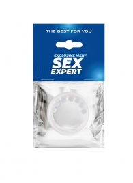 Эрекционное кольцо с мягкой стимулирующей насадкой - Sex Expert - в Батайске купить с доставкой