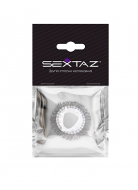 Эластичное эрекционное кольцо с длинными черными «ресничками» - Sextaz - в Батайске купить с доставкой