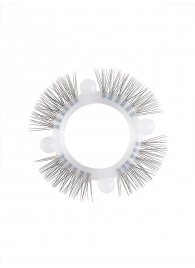 Эластичное кольцо с «ресничками» и 4 шариками - Sextaz - в Батайске купить с доставкой